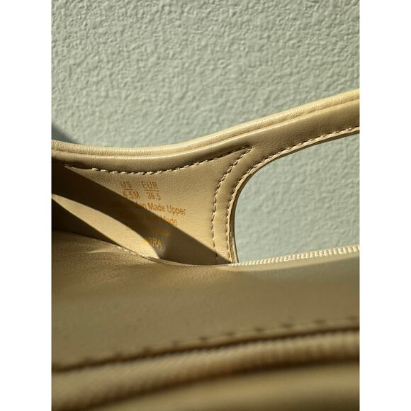 Sam Edelman Tarra Slingback Pumps Sand Leather Size 6.5 - Picture 9 of 11